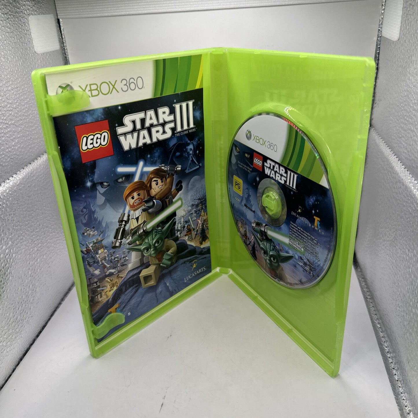 LEGO Star Wars III: The Clone Wars • Xbox 360 Game + Manual (2011) PAL AUS • CIB