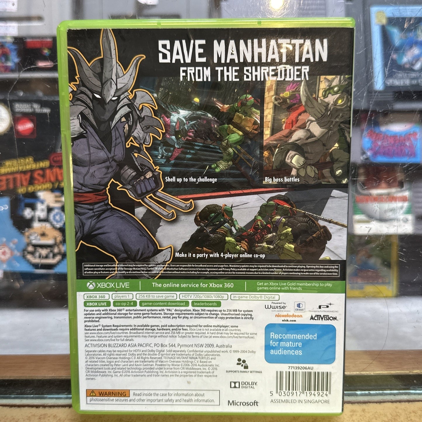 Teenage Mutant Ninja Turtles: Mutants In Manhattan • Xbox 360 Game (2016) AU PAL