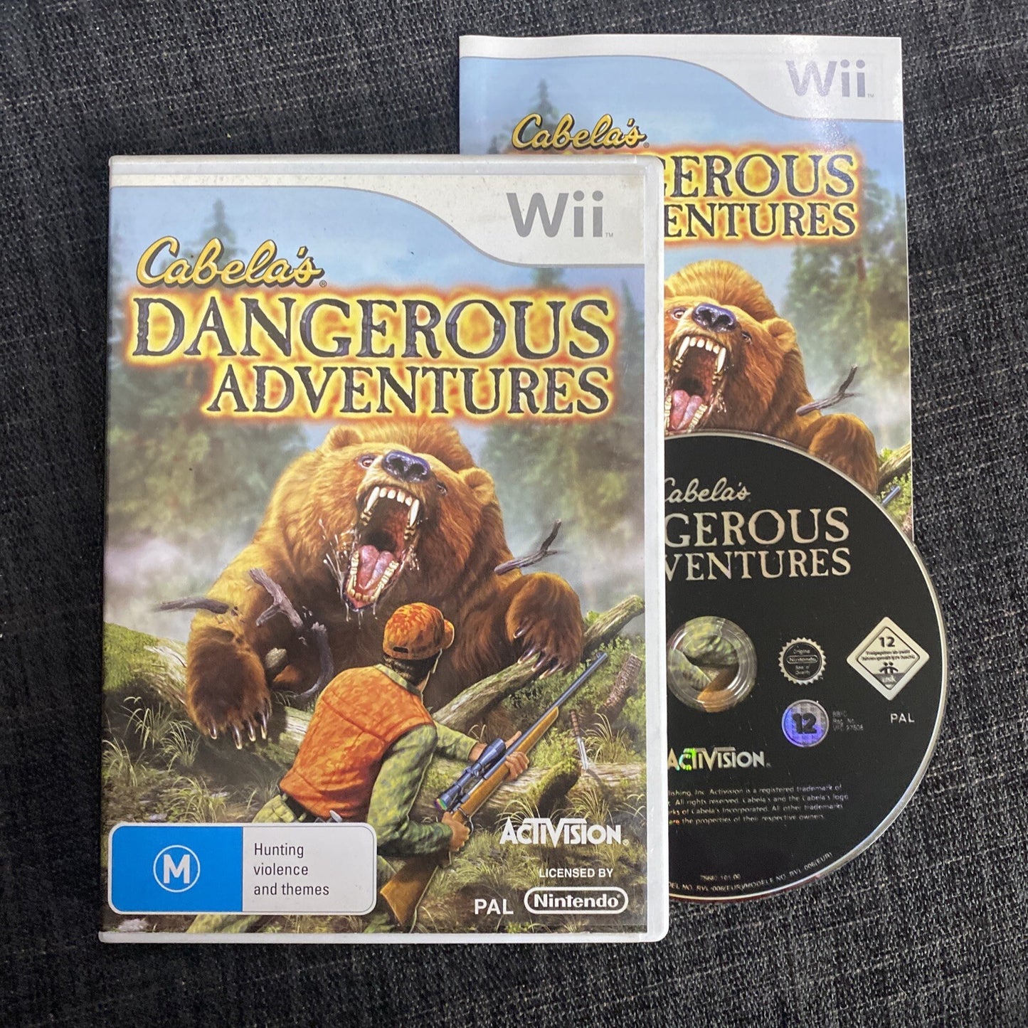 Cabela’s Dangerous Adventures Nintendo Wii Game • Complete (2008) Hunting Games