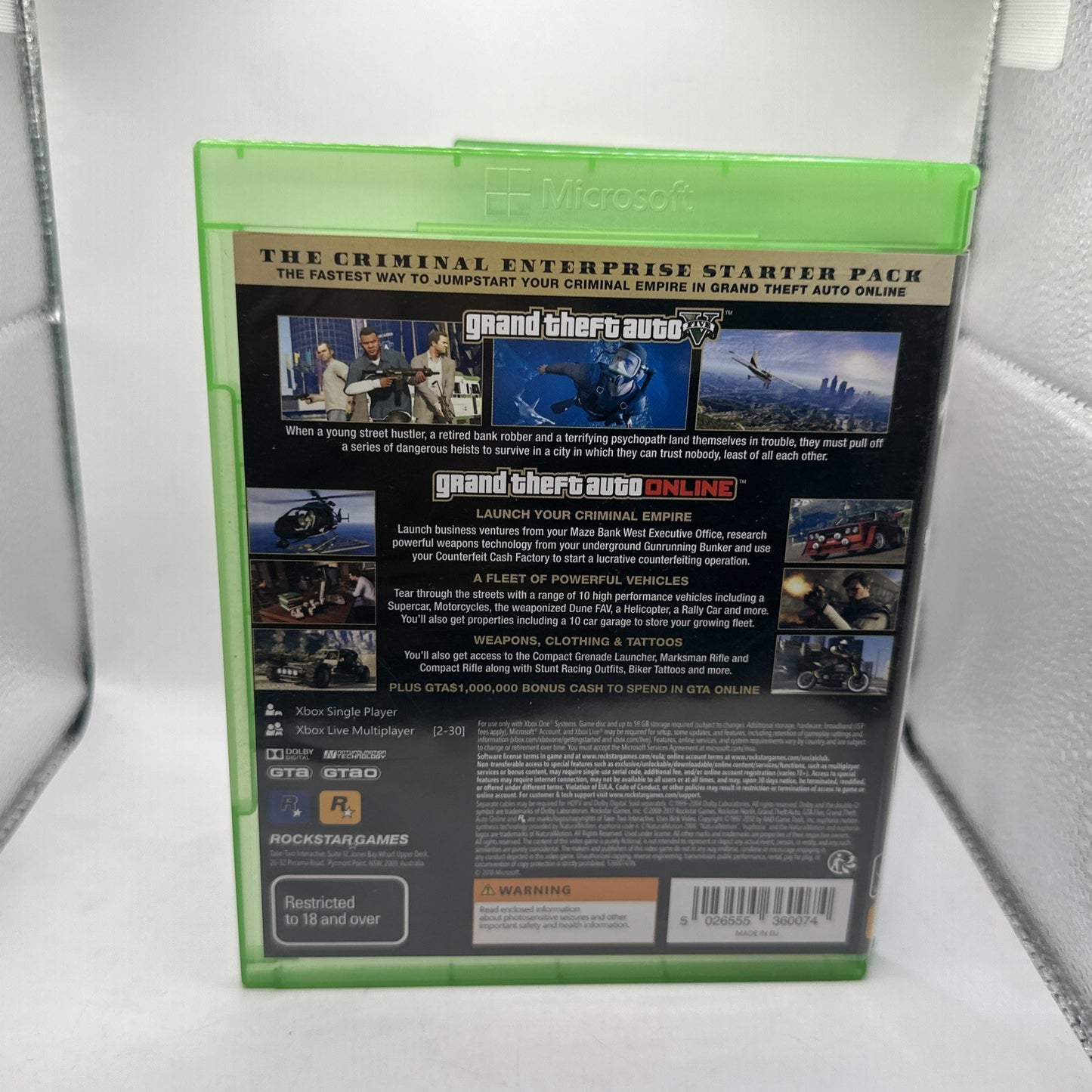 Grand Theft Auto V - Premium Online Edition • Xbox One Game + Poster/Map • GTA 5