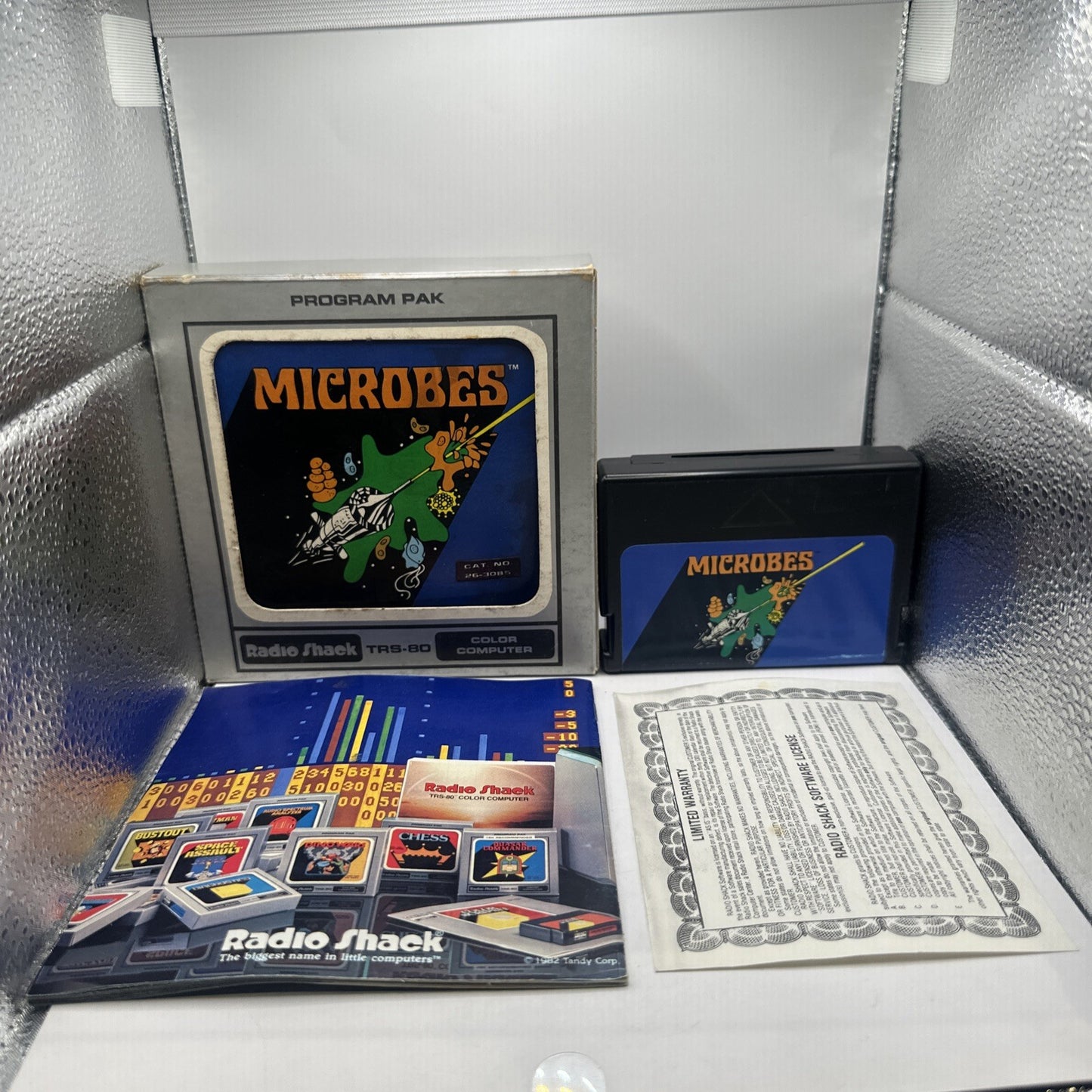 Microbes • Tandy TRS-80 Game In Box + Manual (1981) Radio Shack • Complete Boxed