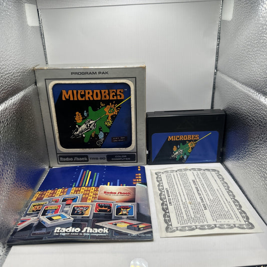 Microbes • Tandy TRS-80 Game In Box + Manual (1981) Radio Shack • Complete Boxed