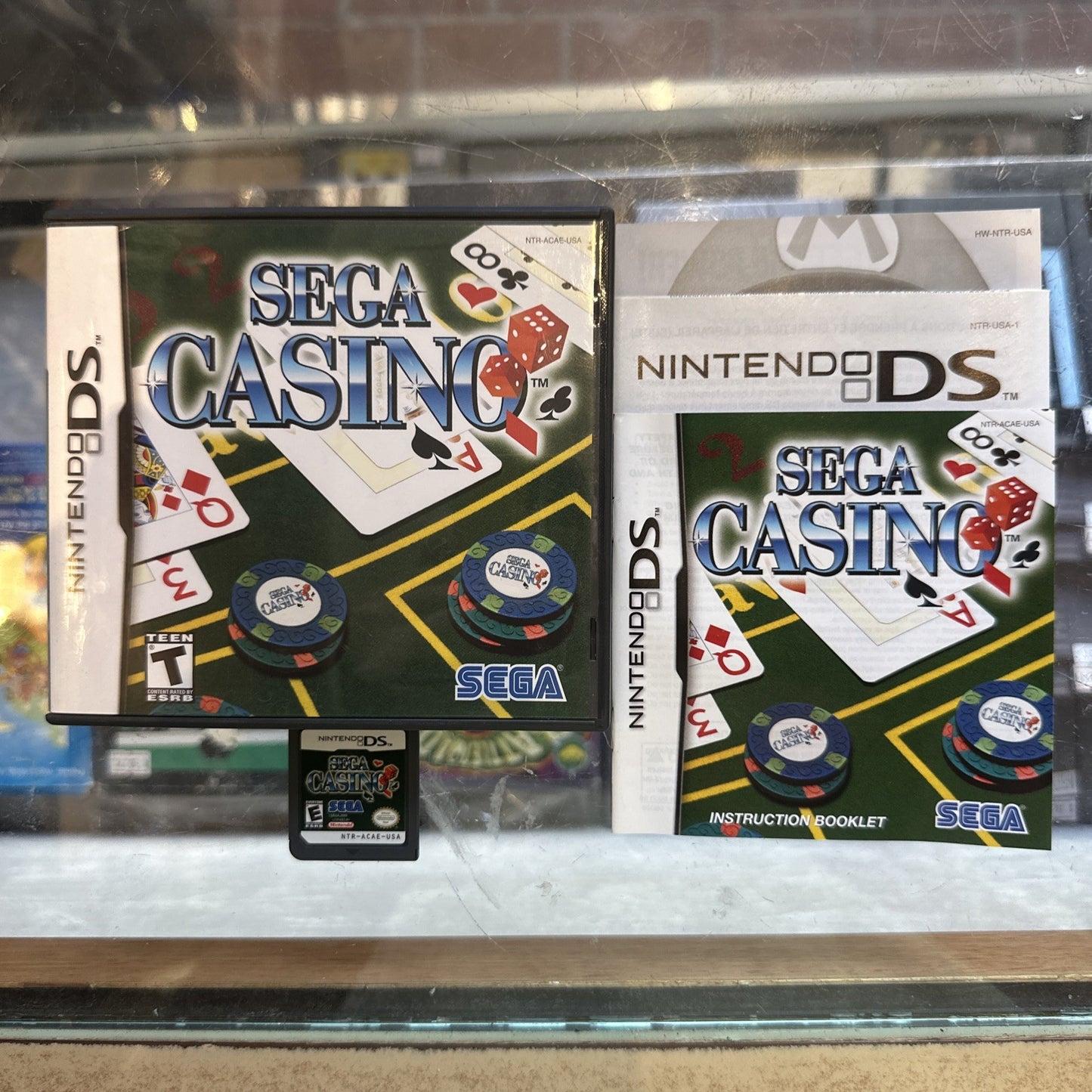 Sega Casino • Nintendo DS Game + Manual (2005) Region Free • Poker, Blackjack