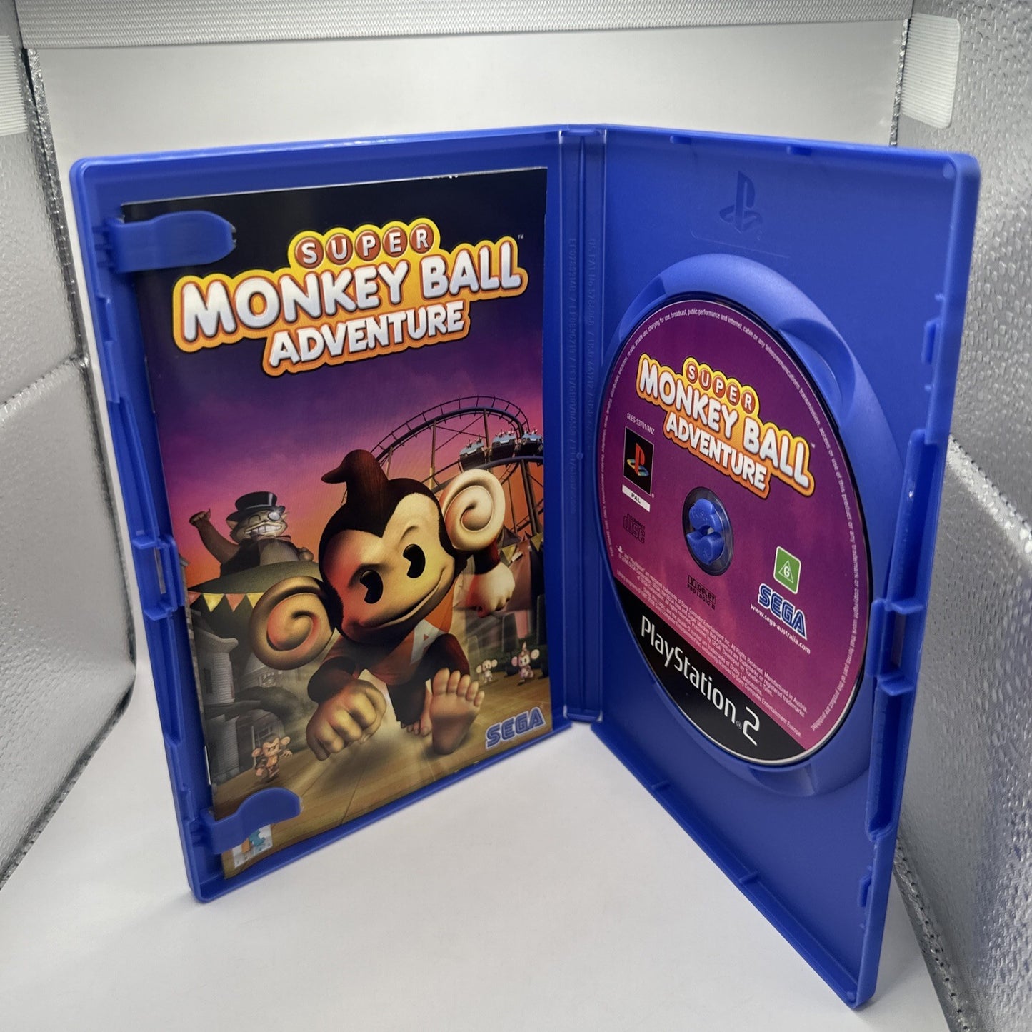 Super Monkey Ball Adventure • PlayStation 2 PS2 Game + Manual (2006) PAL • SEGA