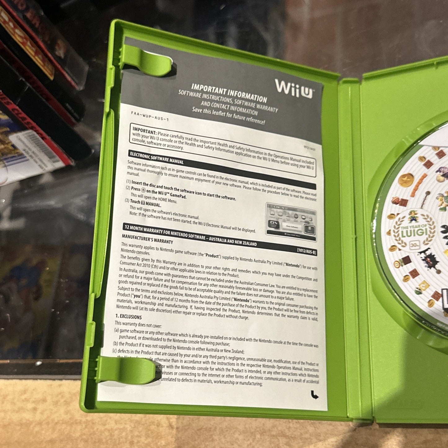 New Super Luigi U • Nintendo Wii U Game (2013) AUS PAL • Complete • Mario Bros