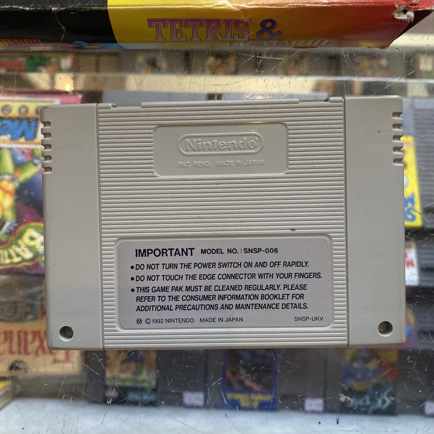 Tetris & Dr Mario Super Nintendo Game + Box • Tested/Working! SNES