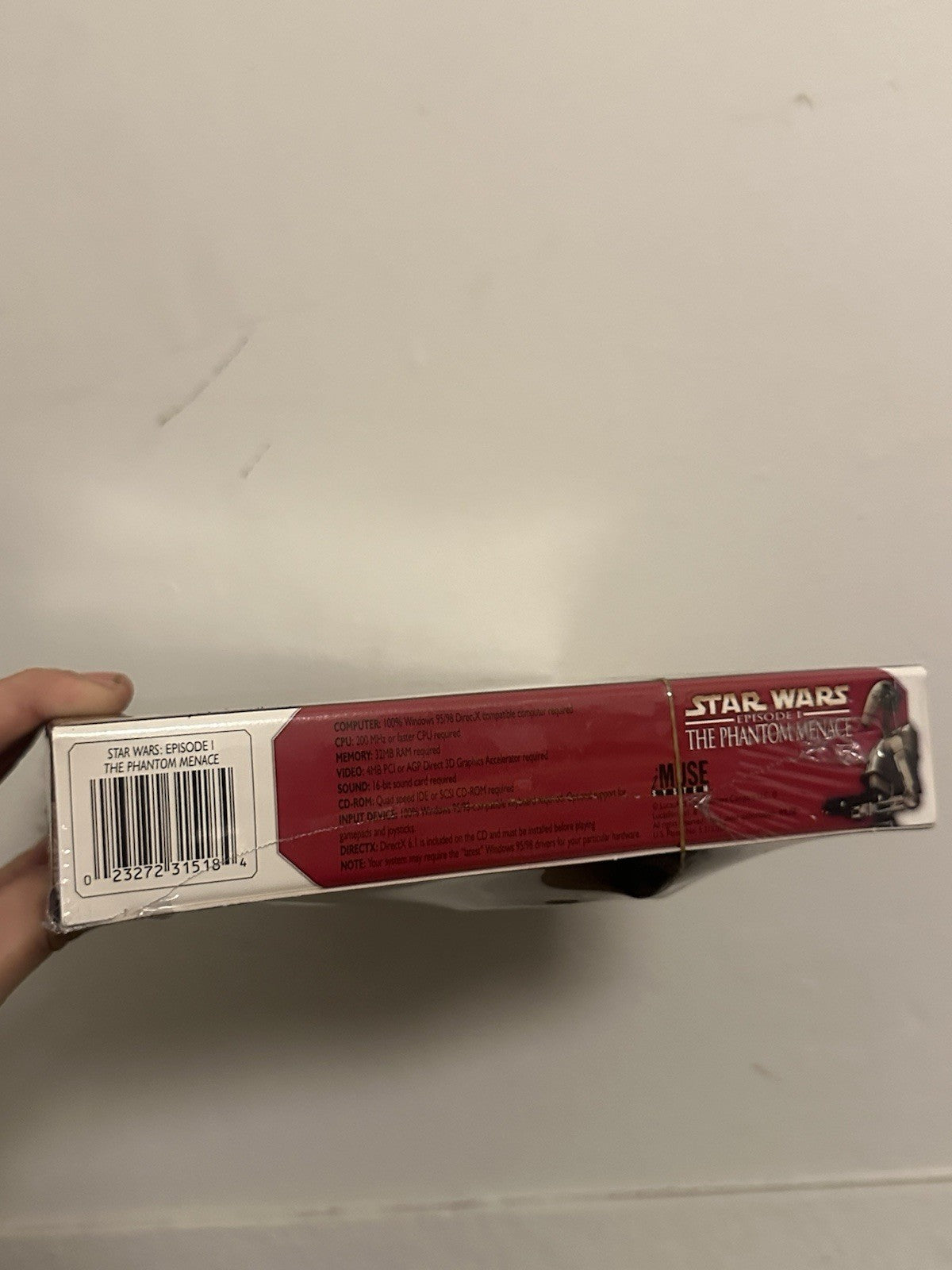 Star Wars: The Phantom Menace Big Box PC + Hat • Windows 95/98 BRAND NEW SEALED