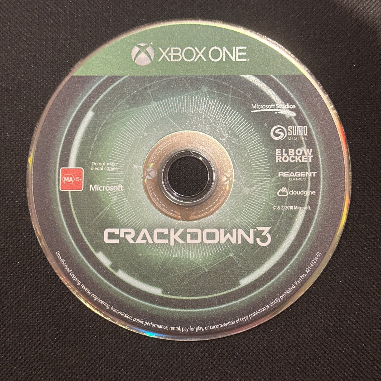 Crackdown 3 • Xbox One Game (2018) Disc Only • PAL AUS