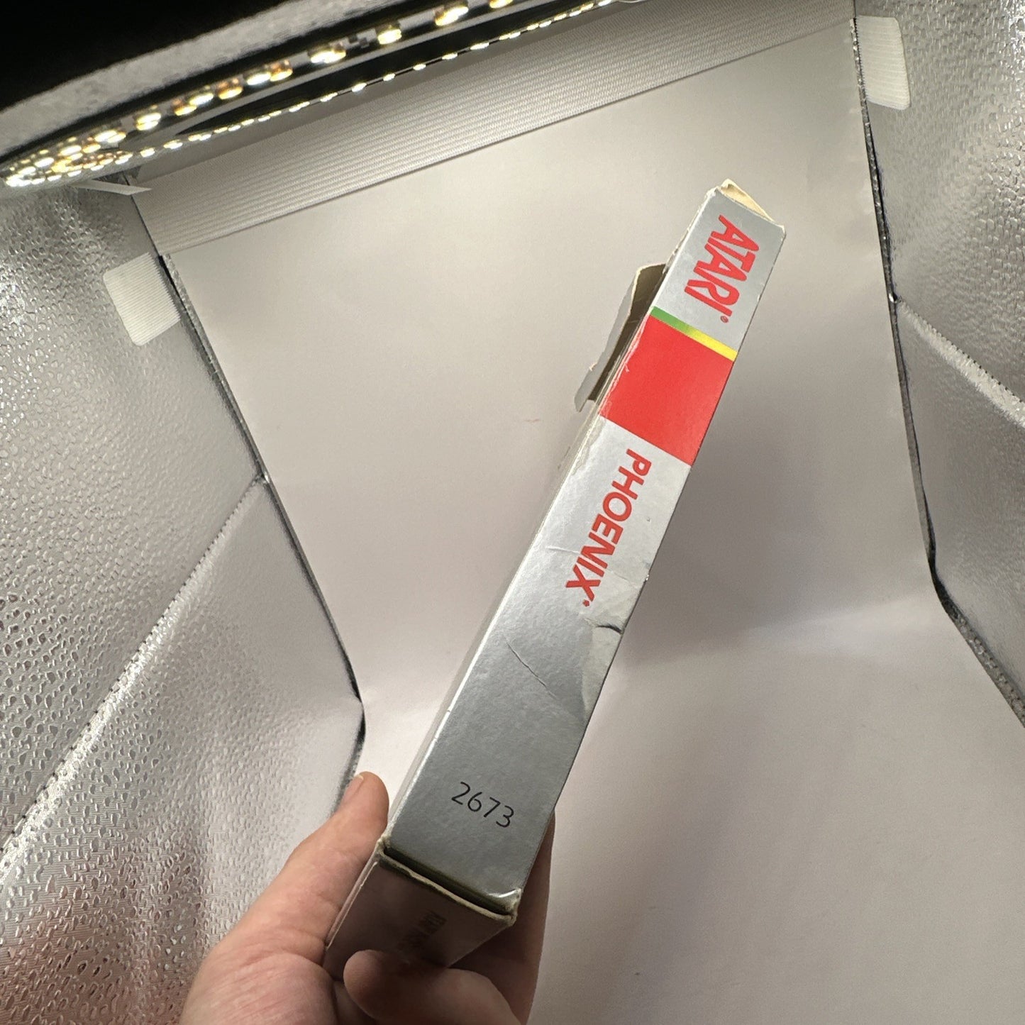 Phoenix • Atari 2600 Game + Manual (1982) Complete Boxed • Silver Box