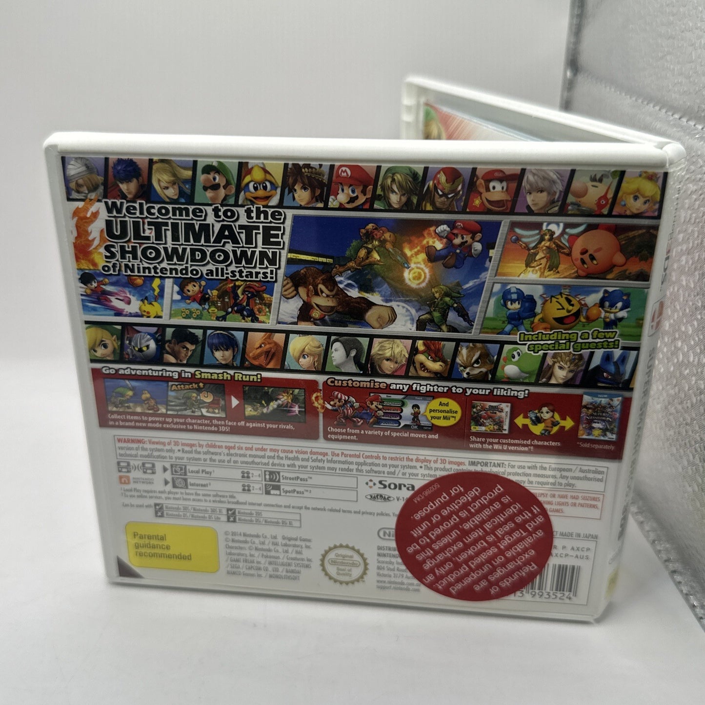 Super Smash Bros for Nintendo 3DS • Nintendo 3DS Game + Manual (2014) PAL • CIB