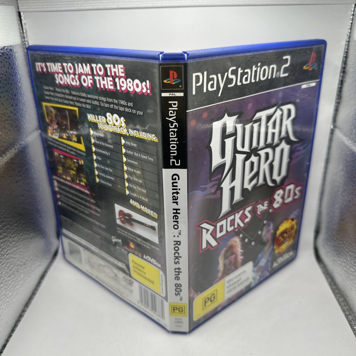 Guitar Hero Rocks The 80’s • PlayStation 2 PS2 Game + Manual (2007) PAL AUS Rock