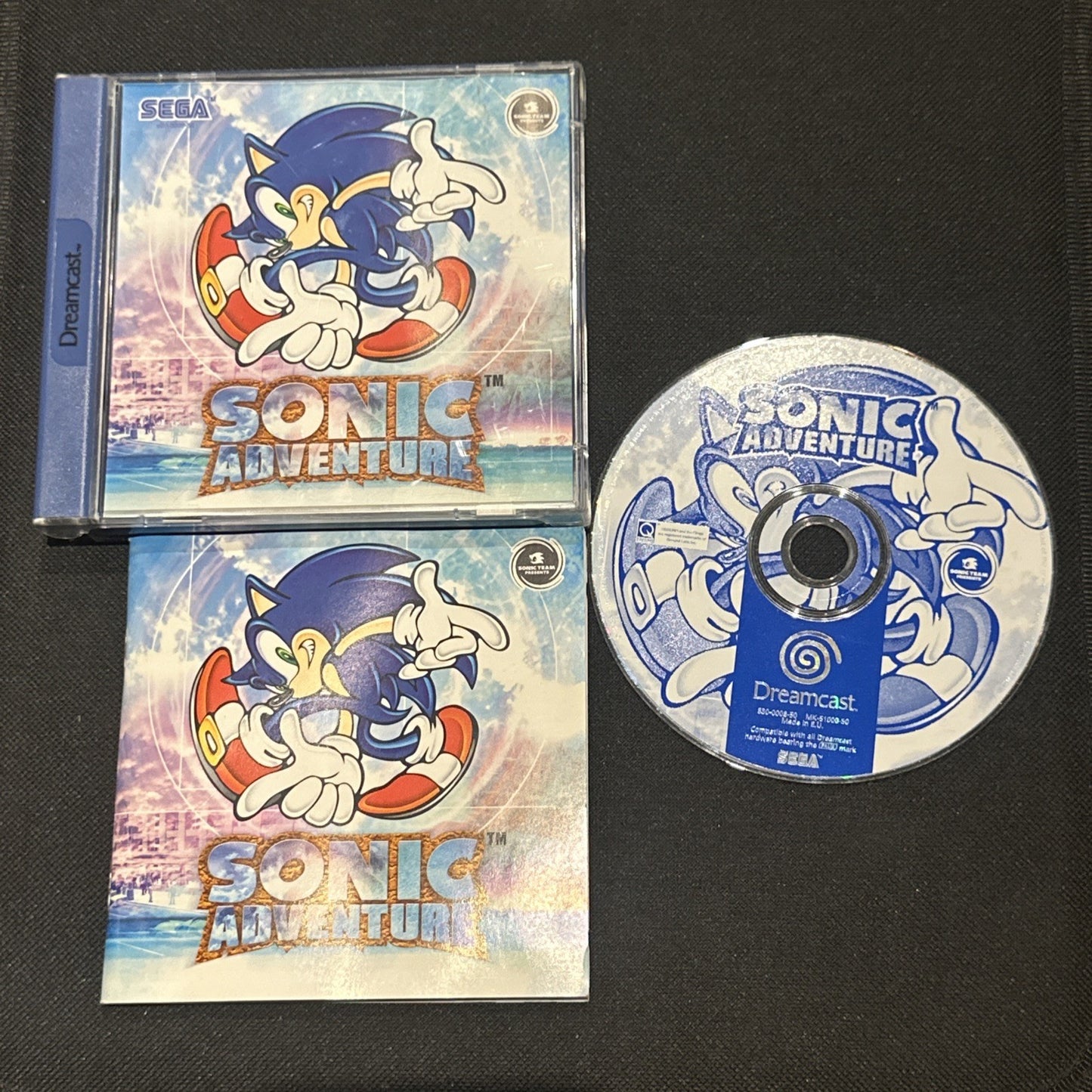 Sonic Adventure • Sega Dreamcast Game + Manual (1998) PAL • Complete CIB • VGC