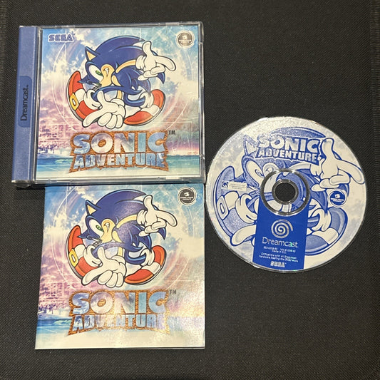 Sonic Adventure • Sega Dreamcast Game + Manual (1998) PAL • Complete CIB • VGC