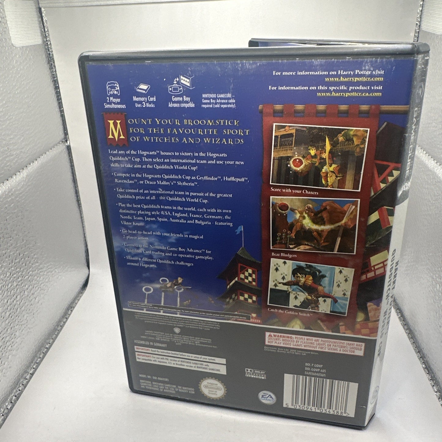 Harry Potter: Quidditch World Cup • Nintendo GameCube Game + Manual (2003) PAL