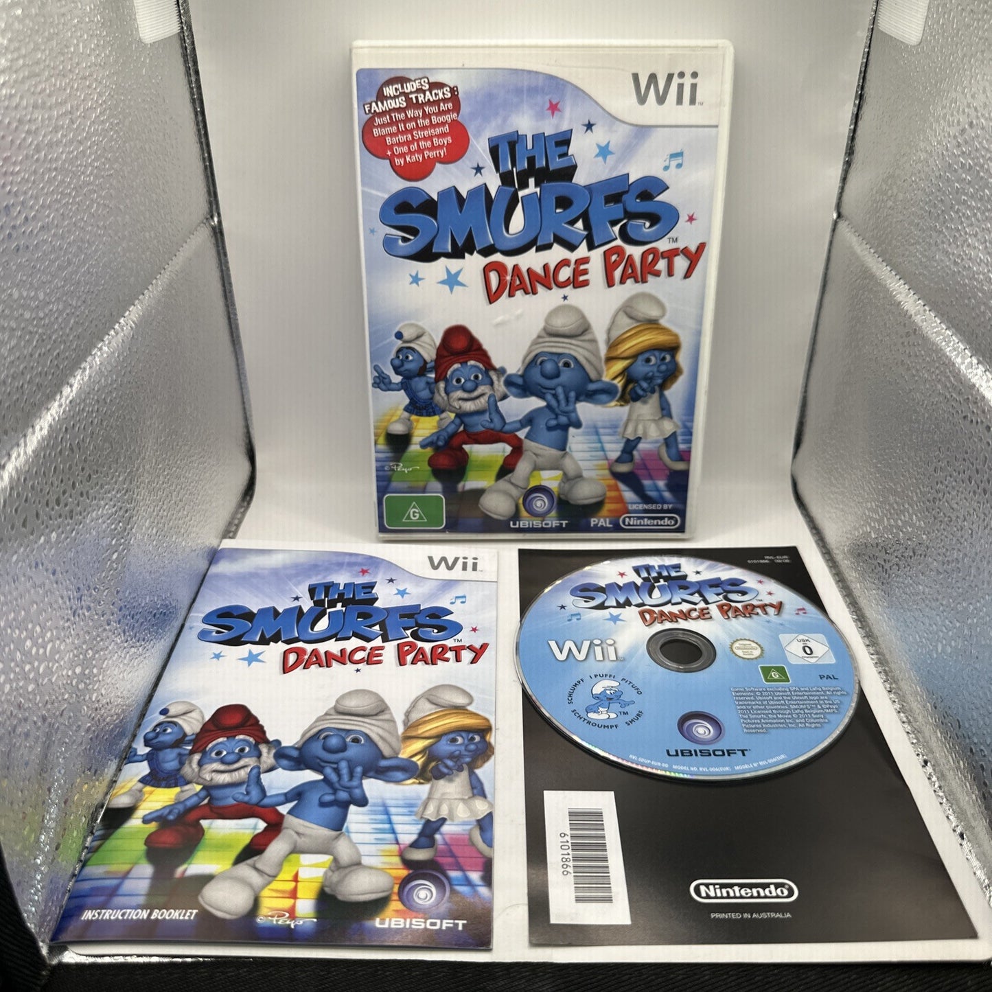 The Smurfs Dance Party • Nintendo Wii Game + Manual (2011) PAL AUS • Complete