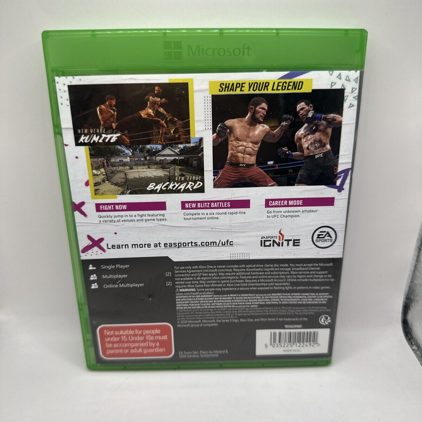 UFC 4: EA Sports • Xbox One/Xbox Series X Game (2020) PAL AUS Complete Fighting