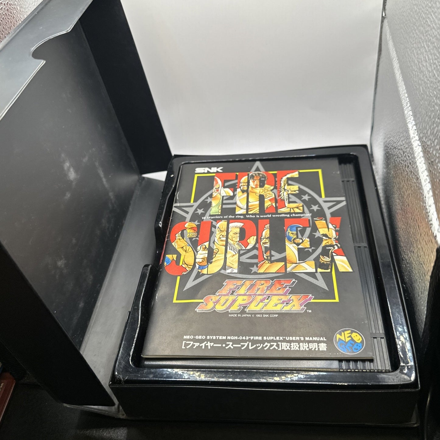 Fire Suplex • SNK Neo Geo AES Game + Manual (1993) Boxed Complete In Box TESTED