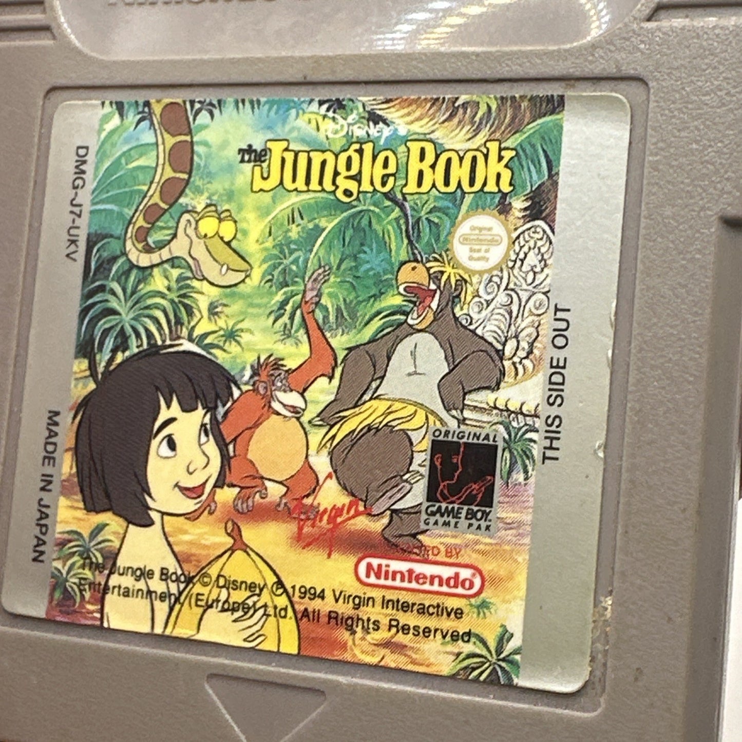 Disney’s The Jungle Book • Nintendo Game Boy (1994) Cart Only TESTED • GameBoy