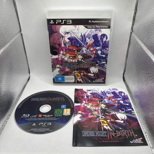 Under Night In-Birth Exe:Late • PlayStation 3 PS3 + Manual (2015) Complete • AUS