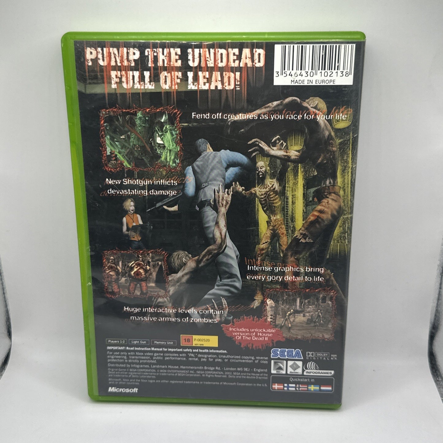 House of the Dead III • Xbox Original Game (2002) SEGA • PAL • Light Gun Games