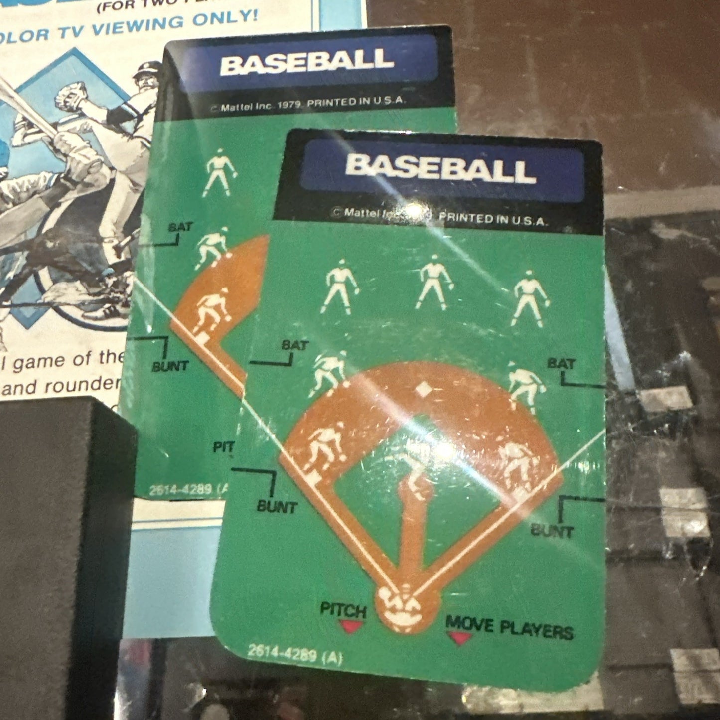 Baseball • Mattel Intellivision Game In Box + Manual (1979) Complete • MLB Major