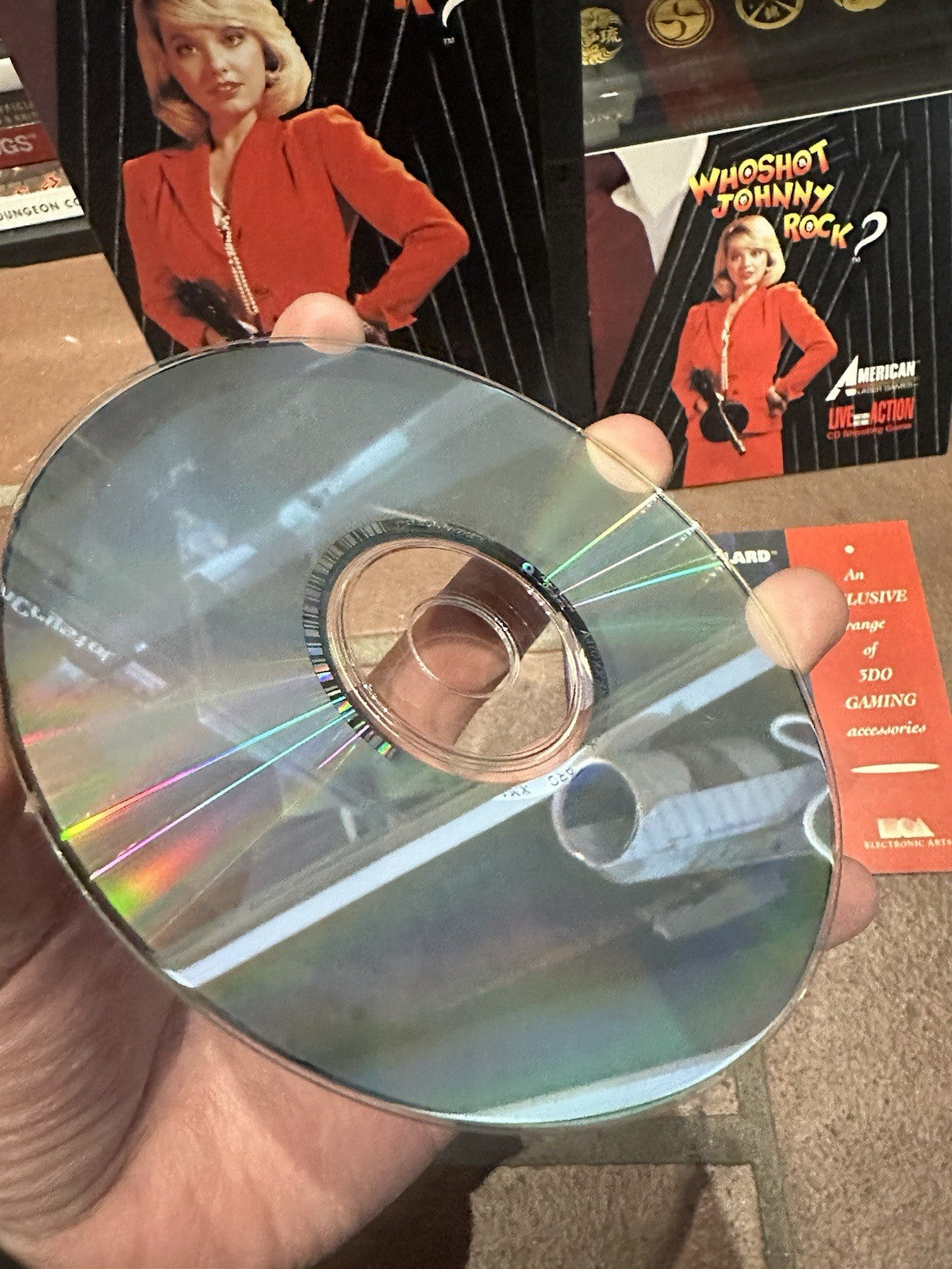 Who Shot Johnny Rock? • Panasonic 3DO Game + Manual CIB Long Box Complete Boxed