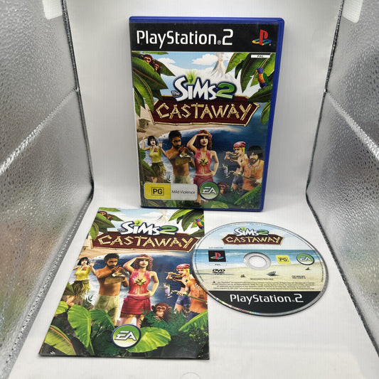 The Sims 2: Castaway • Playstation 2 PS2 + Manual (2007) PAL AUS • Complete CIB