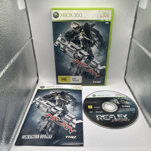 MX Vs ATV Reflex • Xbox 360 Game + Manual (2009) PAL AUS Complete THQ Motocross