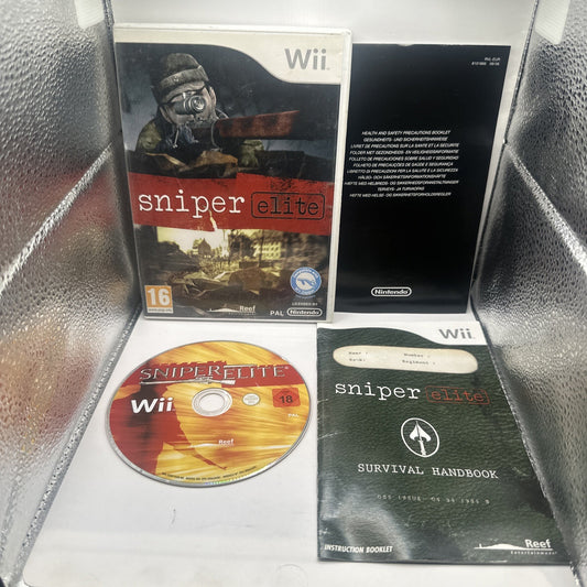 Sniper Elite • Nintendo Wii  Game + Manual (2009) PAL • Complete CIB • Shooter
