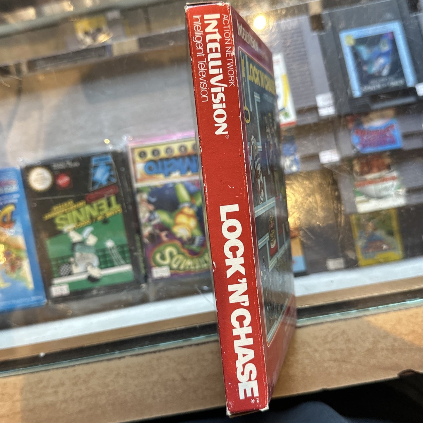 Lock N Chase • Mattel Intellivision Game In Box + Manual & Overlays (1982) Boxed