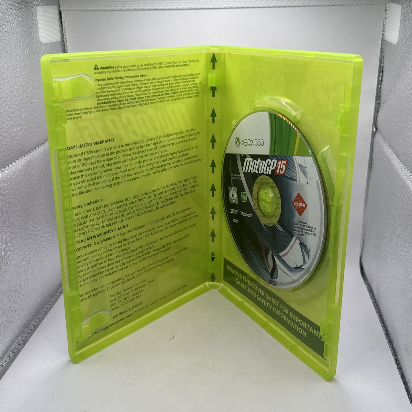 MotoGP 15 • Xbox 360 Game (2015) PAL AUS • Motorcycle Racing Moto GP