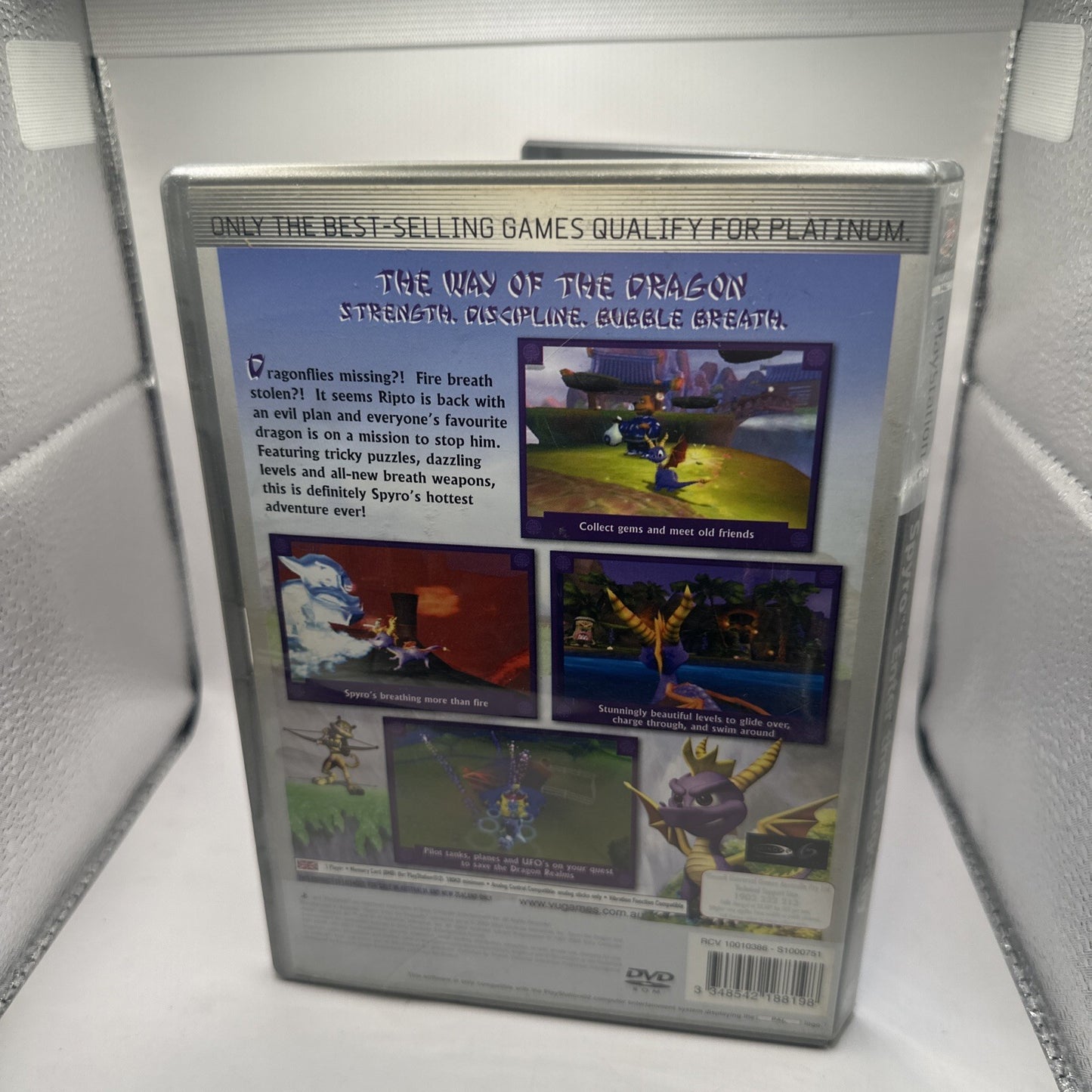 Spyro: Enter The Dragonfly • Sony Playstation 2 PS2 Game + Manual (2002) PAL AUS