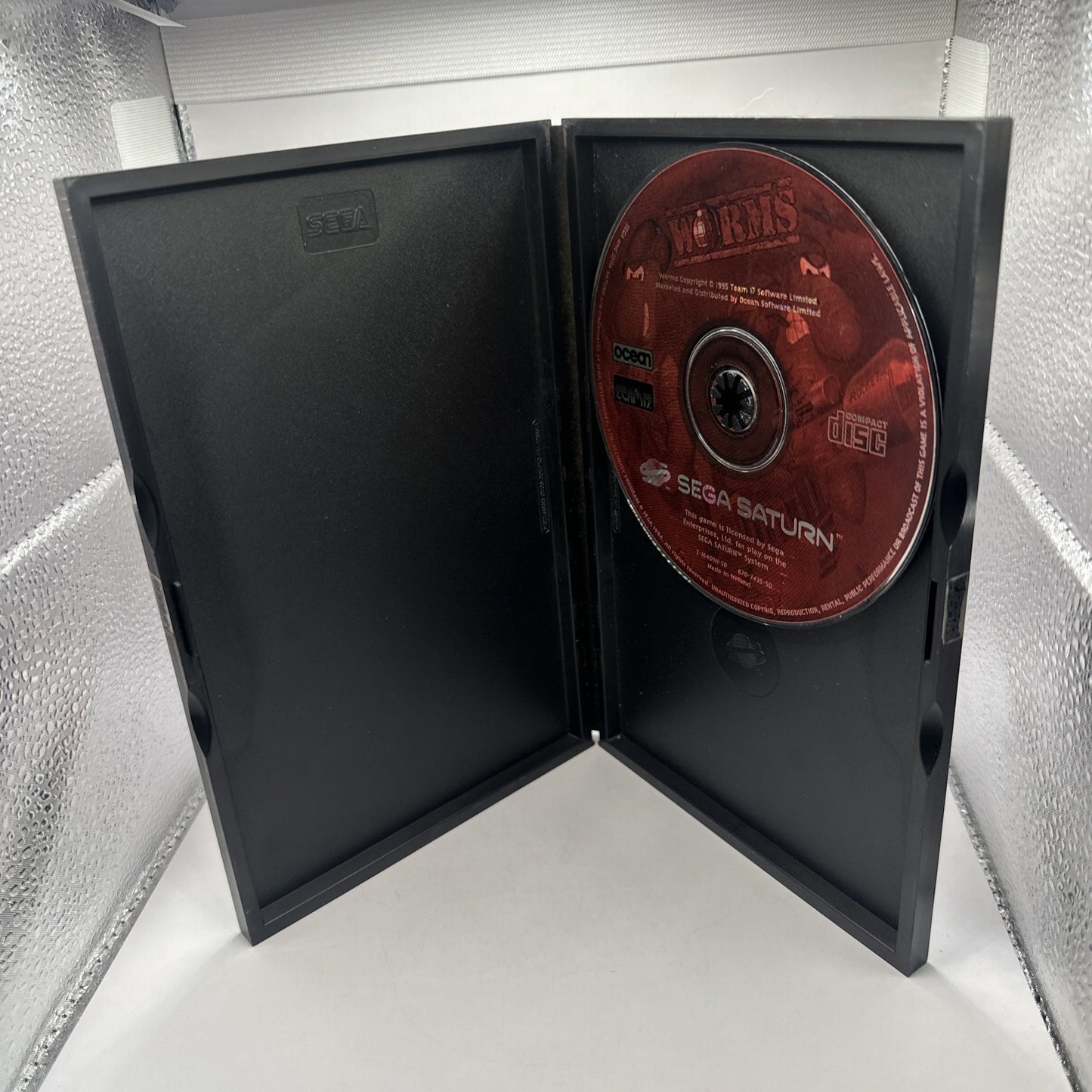 Worms • Sega Saturn Game (1996) PAL • Ocean • Tested/Working