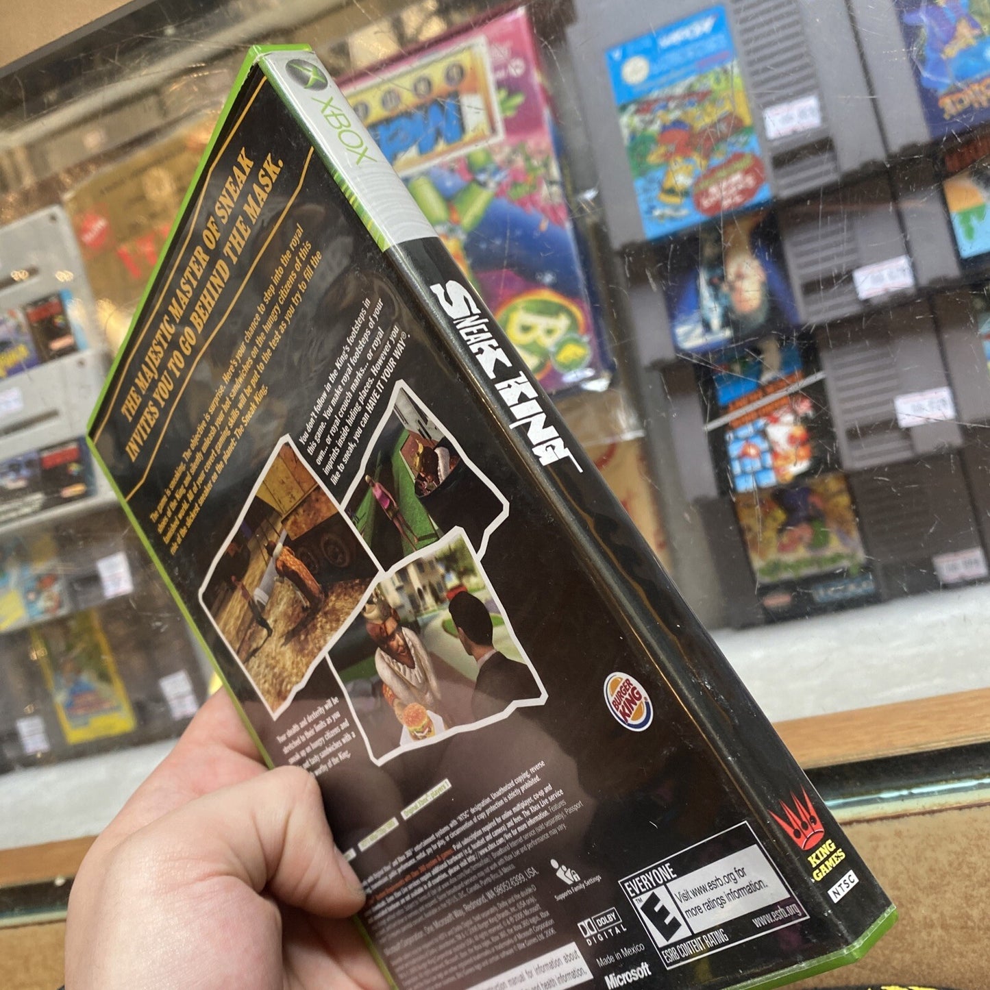 Sneak King • Xbox 360/Xbox Original Game + Manual (2006) Complete • Burger King
