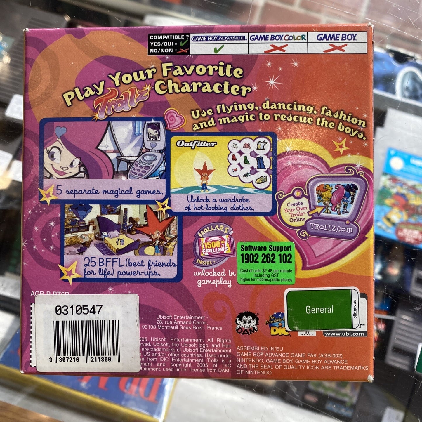 Trollz Hair Affair! Nintendo Gameboy Advance Game • Complete In Box + Manual GBA