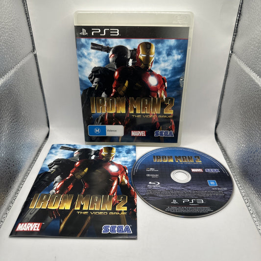 Iron Man 2 • PlayStation 3 PS3 Game + Manual (2010) Complete • AUS • SEGA Marvel
