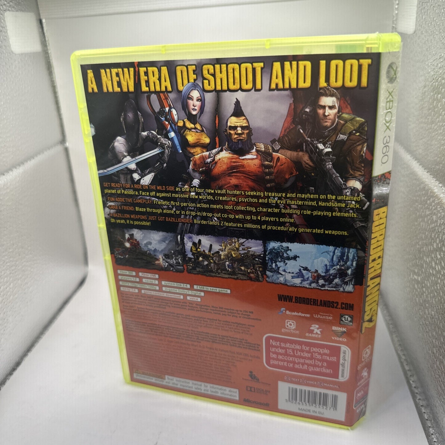 Borderlands 2 • Xbox 360 Game (2012) PAL AUS • Complete With Slip Cover & Manual