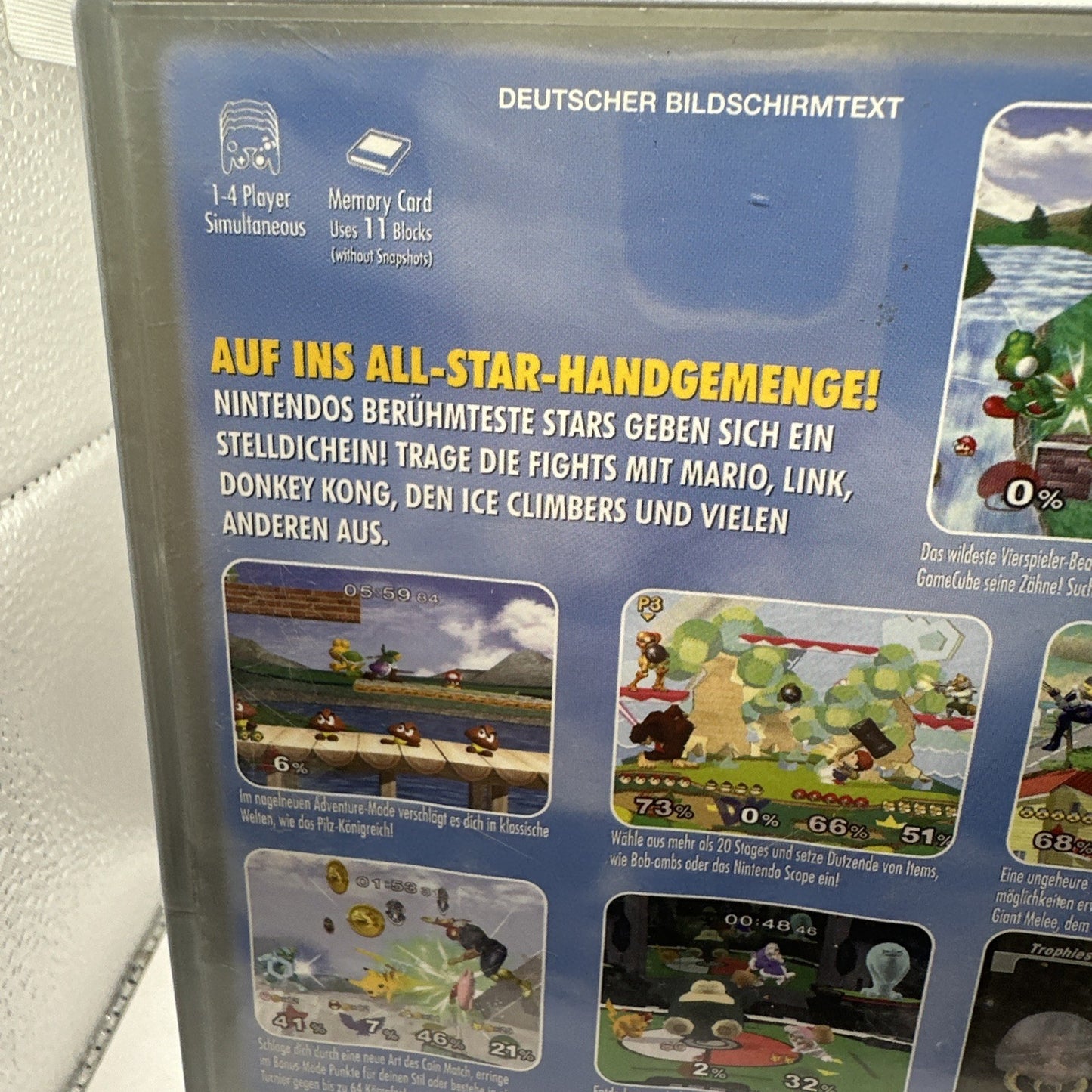 Super Smash Bros. Melee • Nintendo GameCube Game + Manual (2001) PAL • Fighting