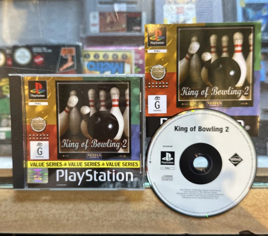 King Of Bowling 2 • Sony PS1 Playstation 1 Game + Manual (2000) PAL • Midas