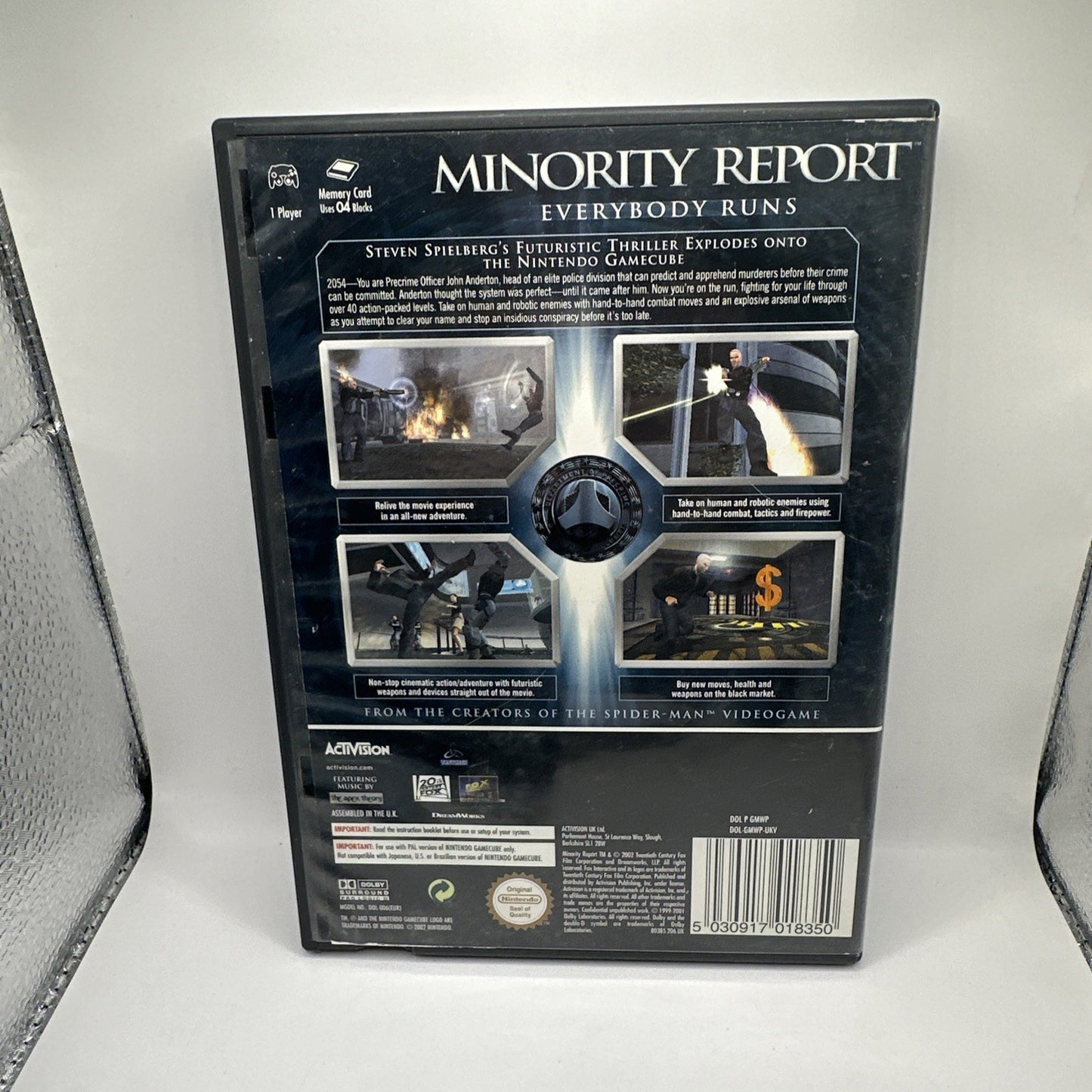 Minority Report: Everybody Runs • Nintendo GameCube Game + Manual (2002) PAL CIB
