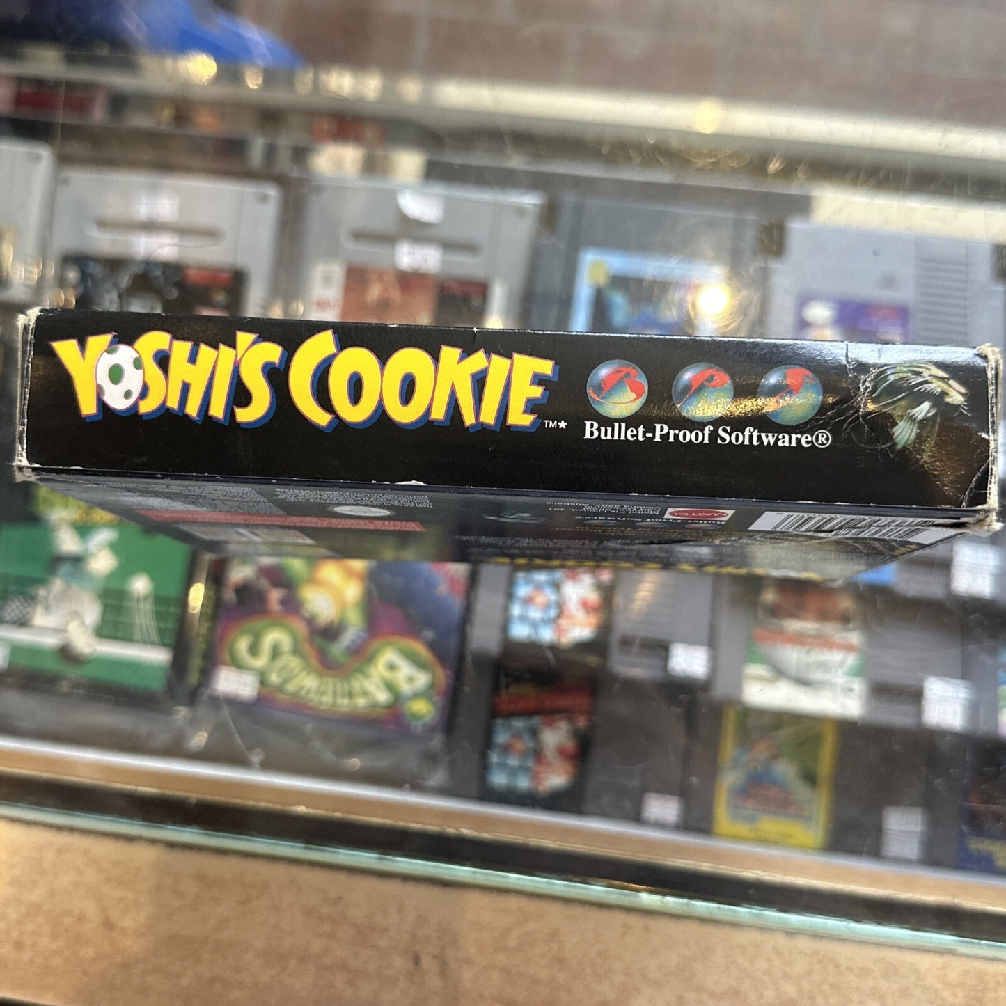 Yoshi's Cookie • Super Nintendo SNES Game In Box (1992) PAL • Boxed