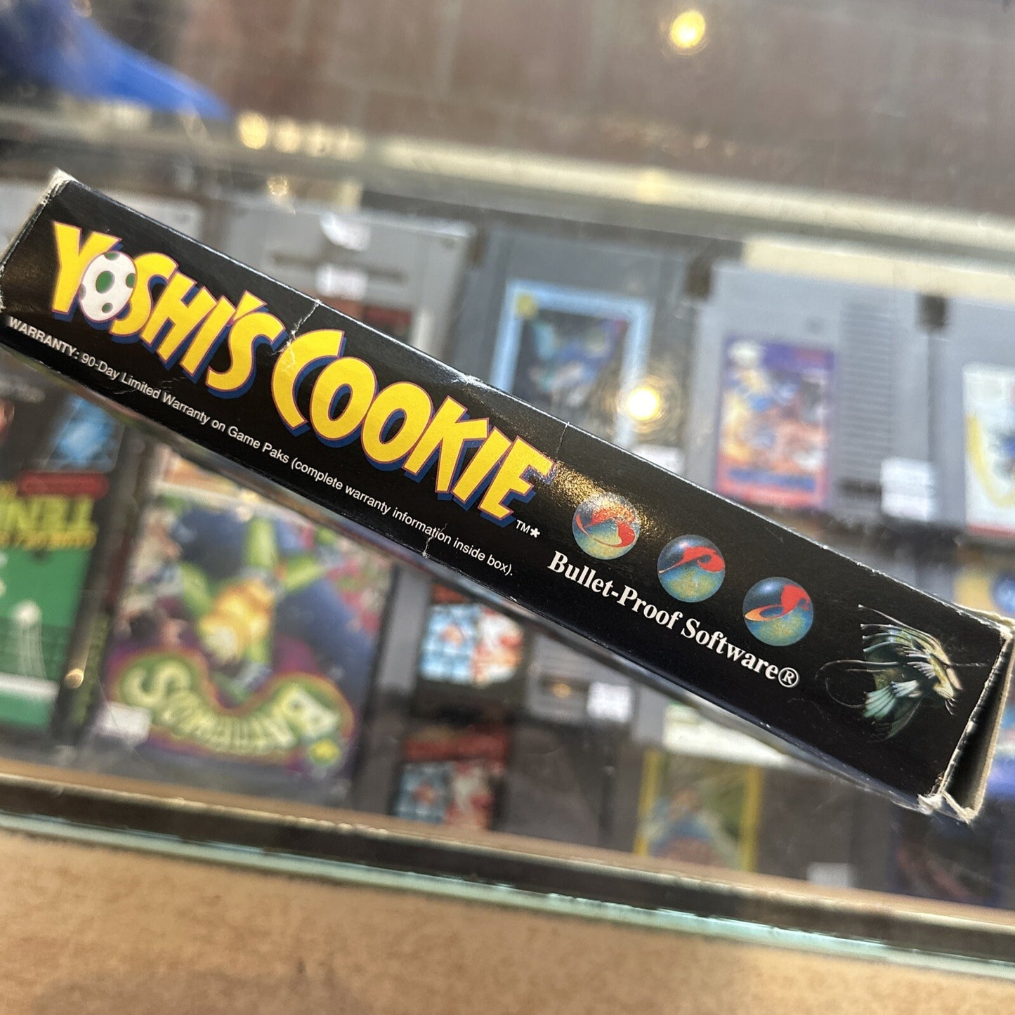Yoshi's Cookie • Super Nintendo SNES Game In Box (1992) PAL • Boxed