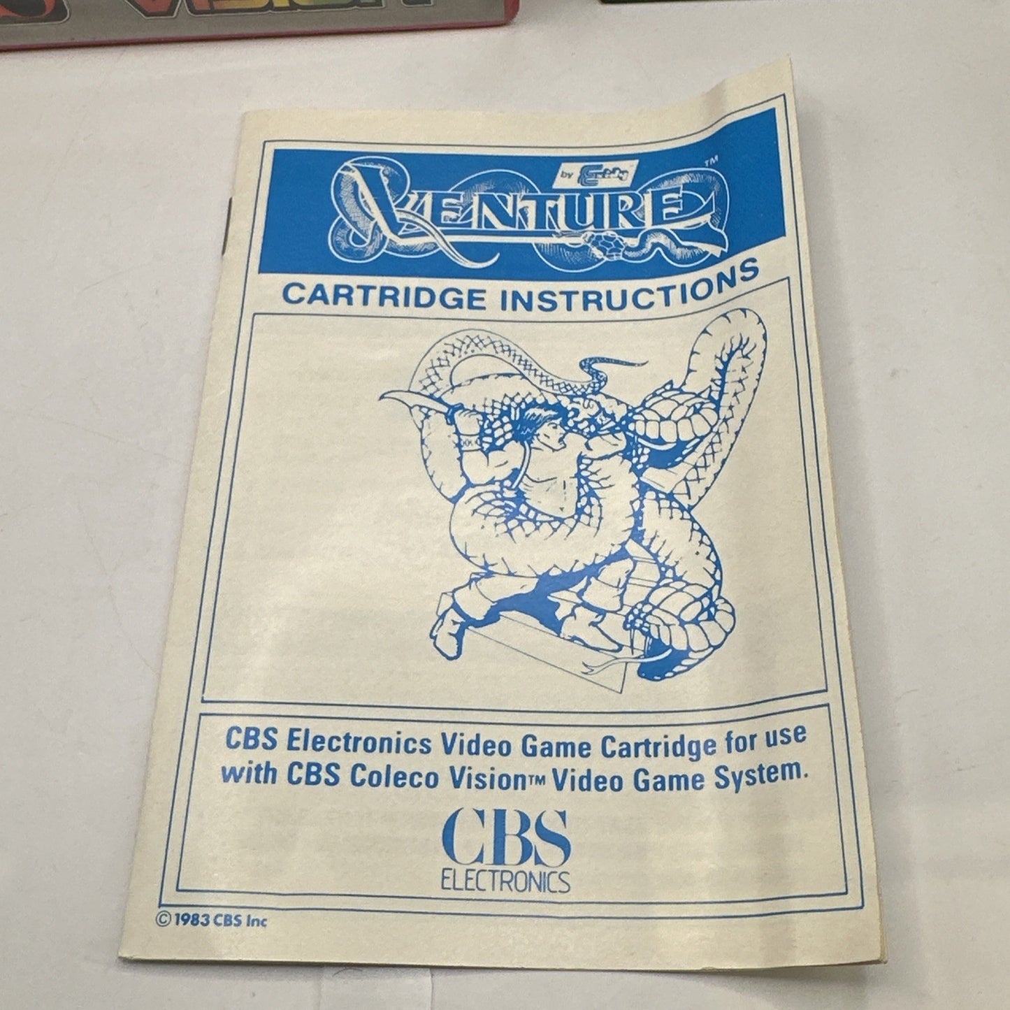 Venture • ColecoVision Game In Box + Manual (1982) Australian PAL • Coleco Boxed