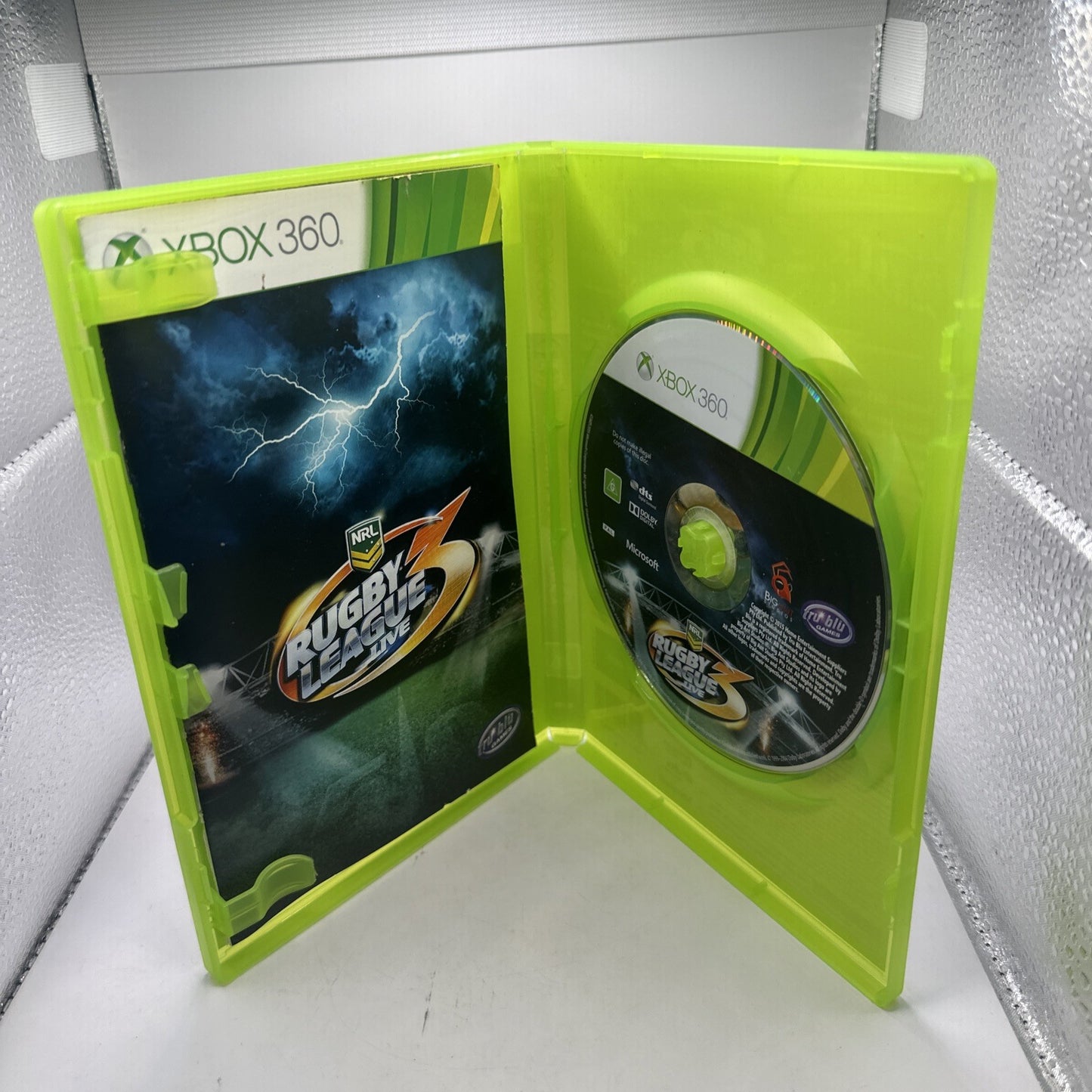 NRL Rugby League Live 3 • Xbox 360 Game + Manual (2015) PAL AUS • Complete CIB