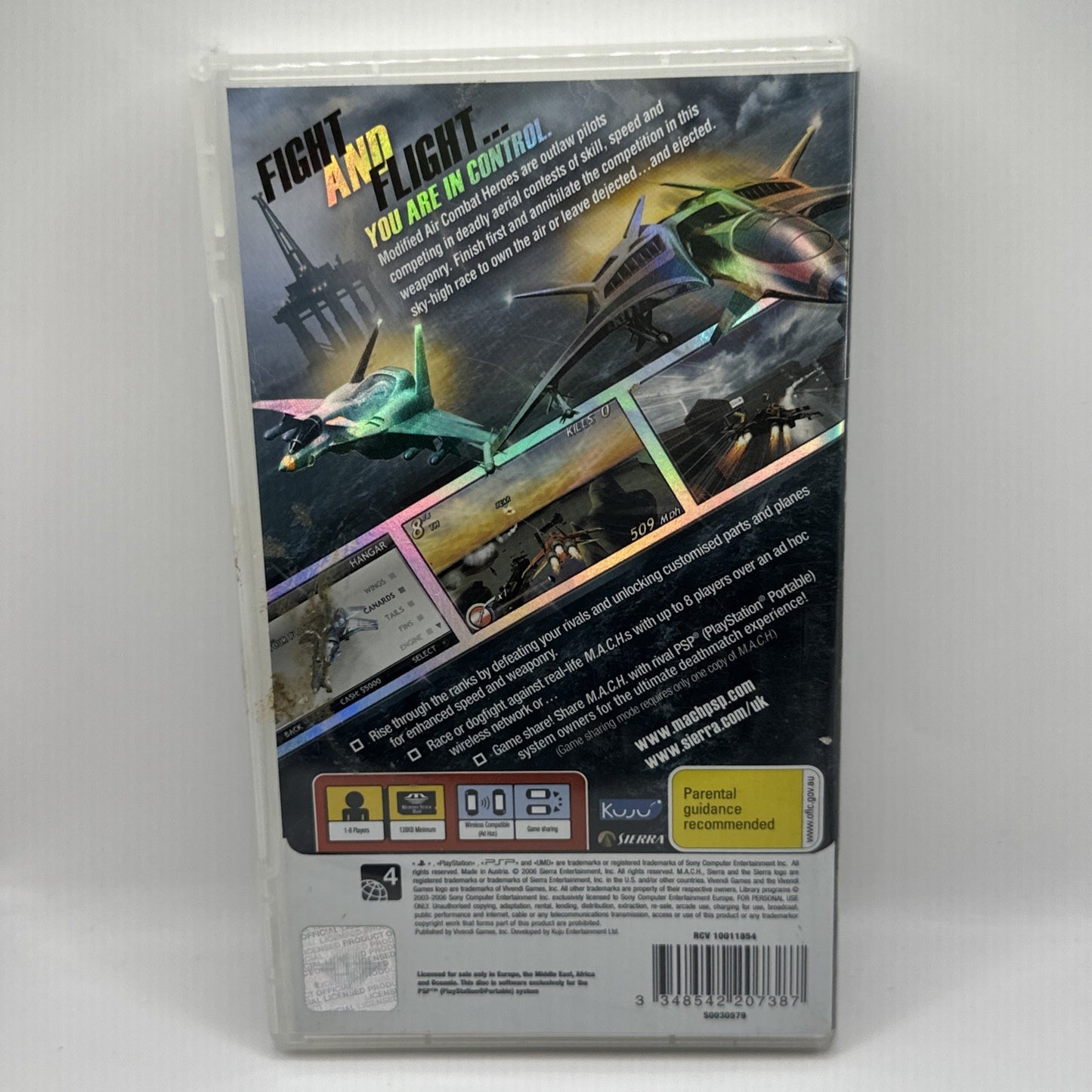 MACH: Modified Air Combat Heroes • PlayStation Portable PSP Game (2006) M.A.C.H.