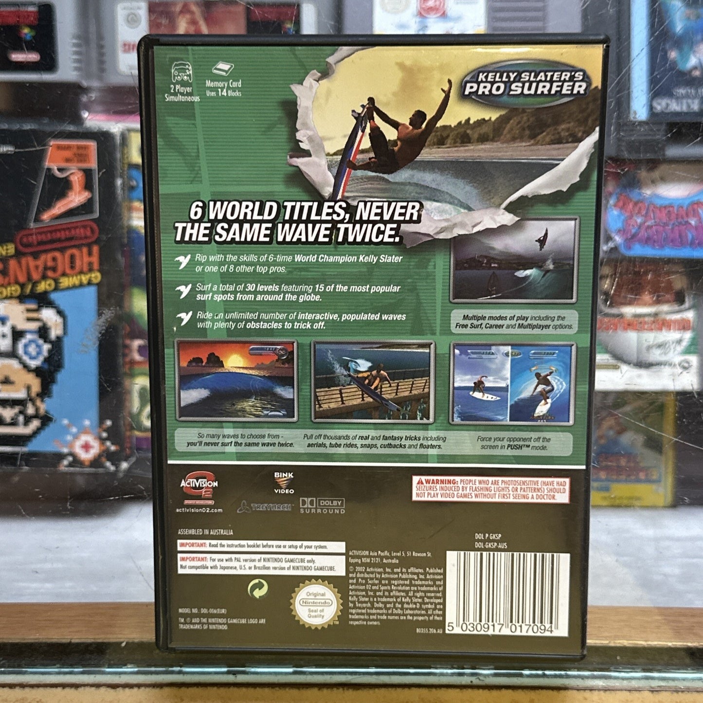 Kelly Slater’s Pro Surfer • Nintendo GameCube Game (2002) PAL AUS • Surfing