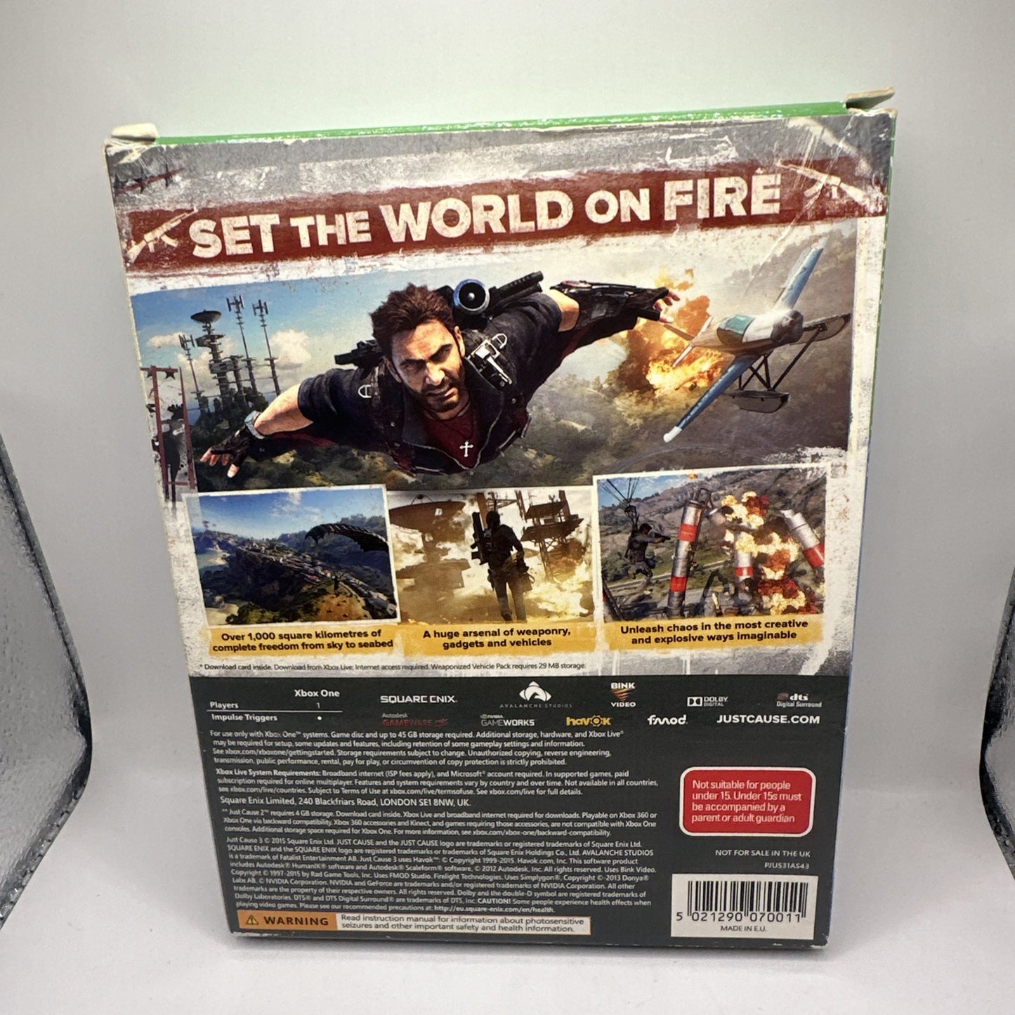 Just Cause 3 Collector’s Edition • Xbox One Game + Map & Outer Box (2015) AUS