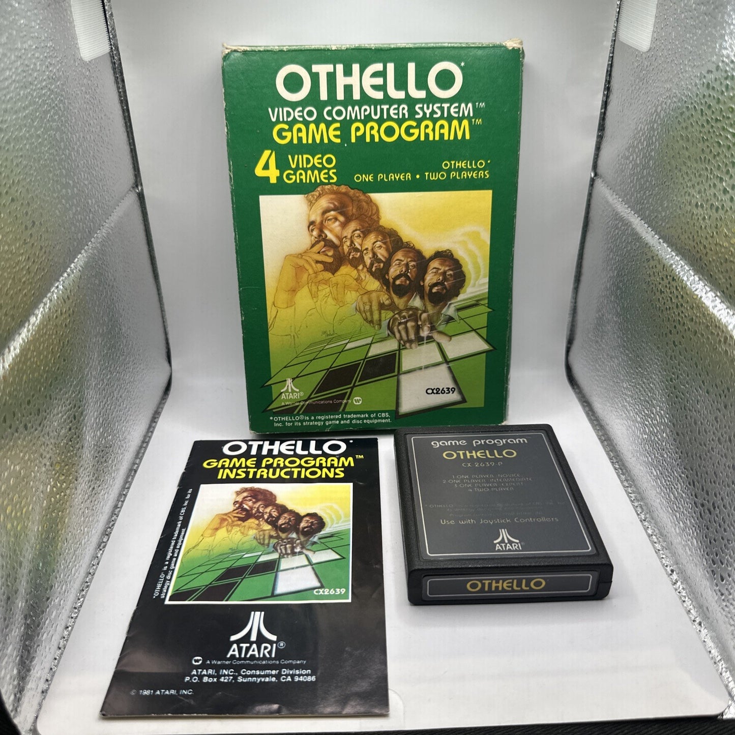 Othello • Atari 2600 Game In Box + Manual (1980) Boxed Complete CIB