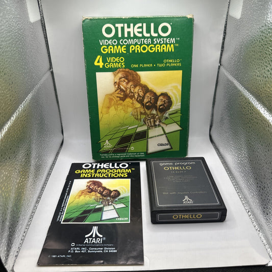 Othello • Atari 2600 Game In Box + Manual (1980) Boxed Complete CIB