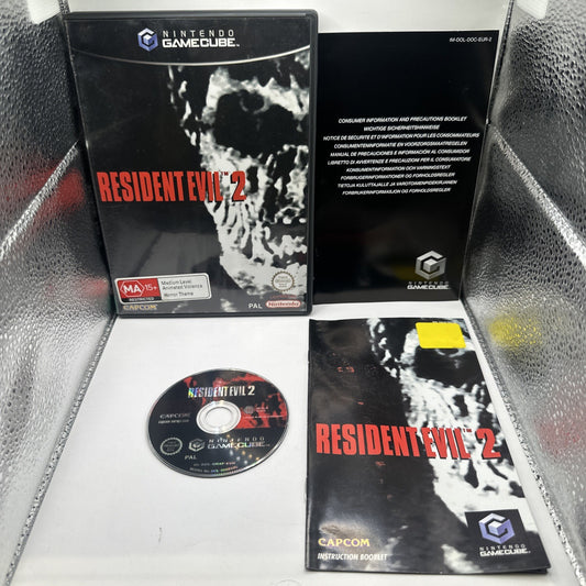 Resident Evil 2 • Nintendo GameCube Game + Manual (2003) PAL • Complete CIB